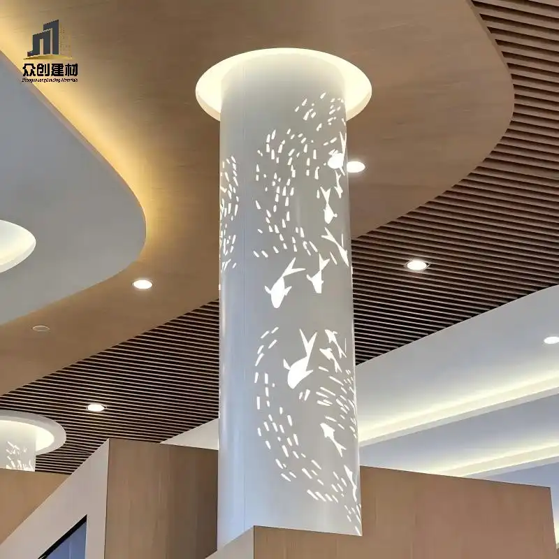 Round Aluminum Column Cladding